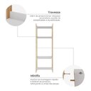 Ver imagem 7 de Estante para Livros Livreiro Office com 5 Prateleiras Organizadoras 63,6cm Vivace