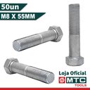 Ver imagem 2 de PARAFUSO SEXTAVADO RP DIN 931 M8 X 55 ZINCO BRANCO - 50PÇS