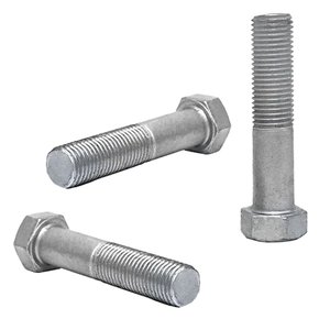 PARAFUSO SEXTAVADO RP DIN 931 M8 X 55 ZINCO BRANCO - 50PÇS