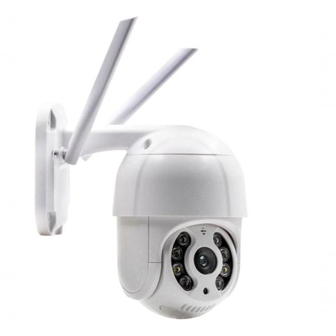 Câmera Ip Speed Dome Full Hd Wifi 2 Antenas Pro + Fonte