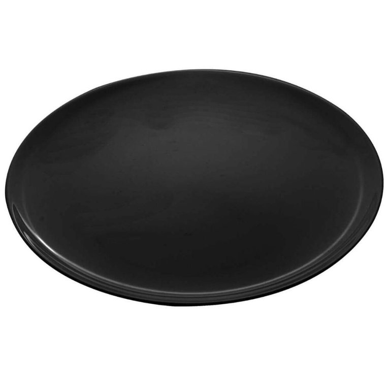 Jogo 12 Pratos de Vidro Black Friends Time Pizza Opalino 32cm Lyor Jogo 12 Pratos de Vidro Black Friends Time Pizza Opalino 32cm Lyor
