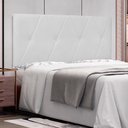Ver imagem 2 de Cabeceira Painel Casal 1,40m Aquilla Corano Branco - Pallazio