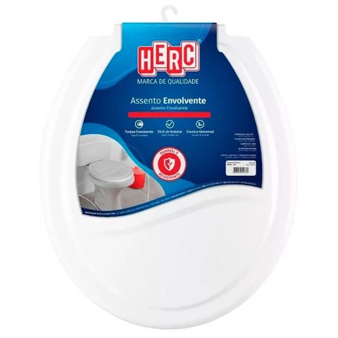 Assento Sanitário Envolvente Oval Branco Herc