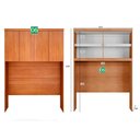 Ver imagem 3 de Guarda-roupa Em Mdf Com 12 Portas E 8 Gavetas Cumaru