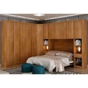 Ver imagem 1 de Guarda-roupa Em Mdf Com 12 Portas E 8 Gavetas Cumaru