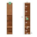 Ver imagem 4 de Guarda-roupa Em Mdf Com 12 Portas E 8 Gavetas Cumaru