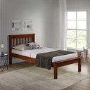 Ver imagem 2 de Cama Solteiro Inglesa em Madeira Maciça Mv Outlet Mogno