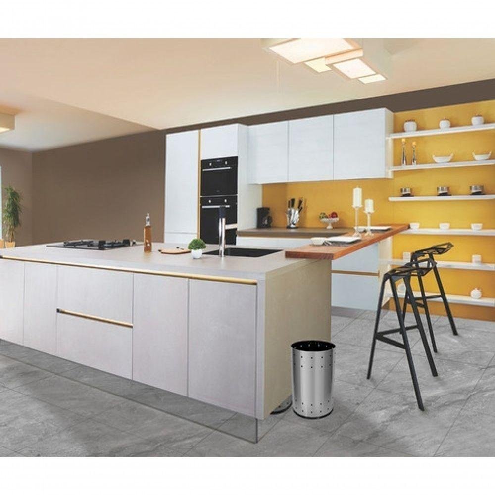Lixeira Telada Aço Inox 13 Litros para Casa ou Escritório - 4