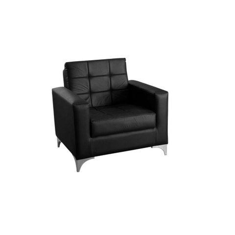 Poltrona para Descanço Confortável Thaina Matrix Cor:sintetico Preto