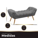 Ver imagem 5 de Recamier Estofada Casal King Size Ayla Veludo Cinza