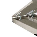 Ver imagem 3 de Base Box Baú Luxo Blindado Queen Bipartido AColchoes Suede Bege 49x158x198
