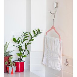 Kit de 10 Cabides Infantis de Veludo Toqzinho Rosa - Oikos - 4