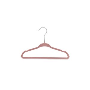 Kit de 10 Cabides Infantis de Veludo Toqzinho Rosa - Oikos
