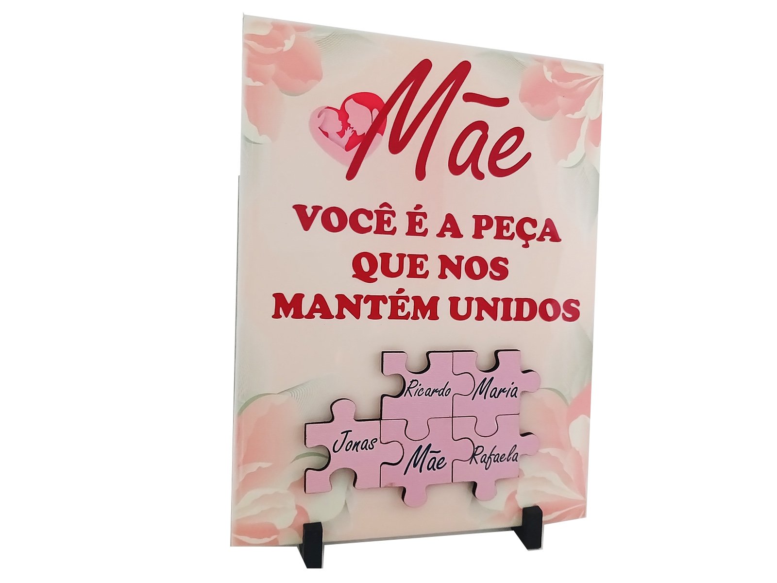 Porta Retrato Dia Das Mães Decorativo em Azulejo 20 X 15 Cm Coleção Tea & Amor Azumae012 - 3