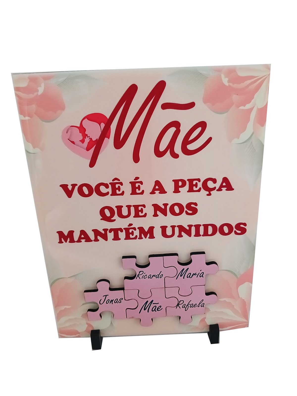 Porta Retrato Dia Das Mães Decorativo em Azulejo 20 X 15 Cm Coleção Tea & Amor Azumae012 - 4