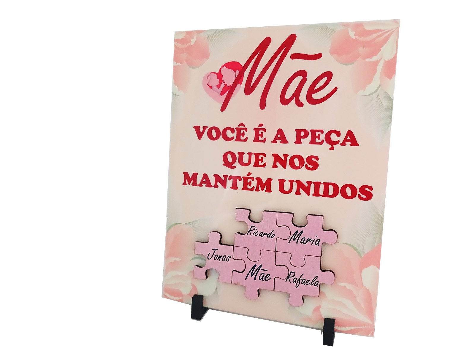 Porta Retrato Dia Das Mães Decorativo em Azulejo 20 X 15 Cm Coleção Tea & Amor Azumae012 - 5