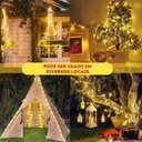 Ver imagem 3 de Pisca Pisca Solar Natal 200 Leds Natalino Decoraçao Festas Jardim Quintal Varanda Arvore Restaurante