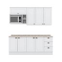 Ver imagem 7 de Kit Cozinha Modulada 7 Peças Americana 2 Aéreos + 2 Balcões + 1 Nicho + 2 Complementos Cz146