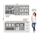 Ver imagem 5 de Kit Cozinha Modulada 7 Peças Americana 2 Aéreos + 2 Balcões + 1 Nicho + 2 Complementos Cz146