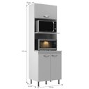 Ver imagem 3 de Torre Quente para Forno e Micro-ondas Ipanema - Branco Branco