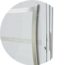 Ver imagem 2 de Porta Pivotante Alumínio Lambril Premium c/Puxador D.Branco 120 Brimak