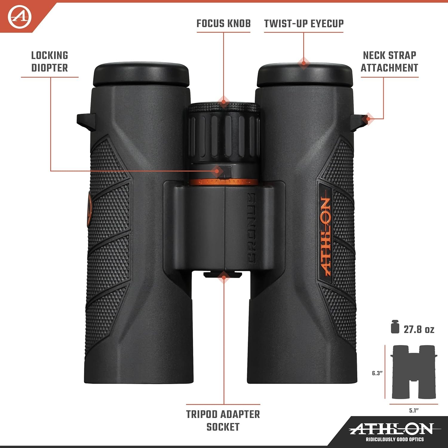 Athlon Optics Binocular Cronus G2 Uhd – 10x42, Preto - 2