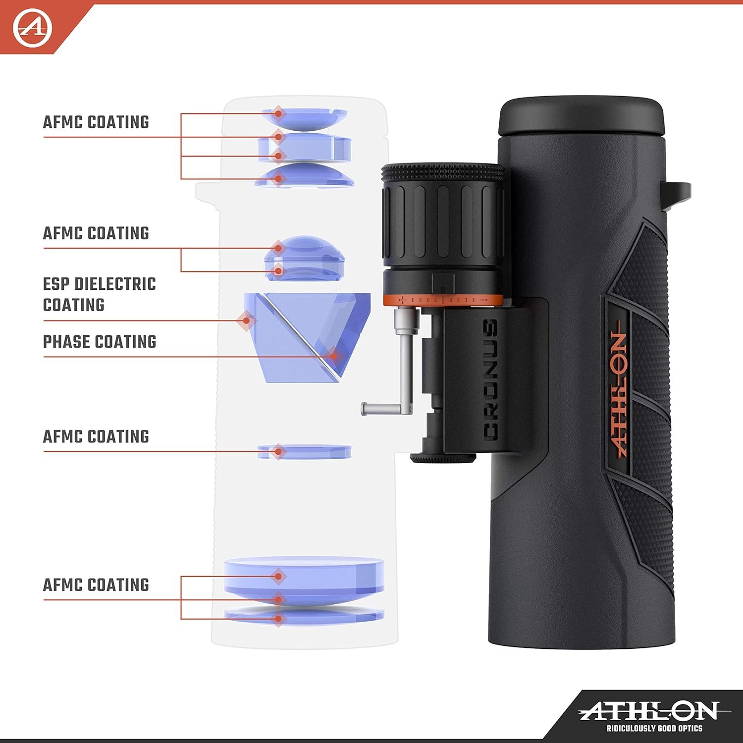 Athlon Optics Binocular Cronus G2 Uhd – 10x42, Preto - 6