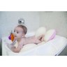 Almofada de Banho Gatinha Ágata Creme e Rosa - Baby Pil - 4