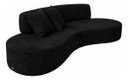 Ver imagem 4 de Sofá e Puff Orgânico Virginia 200cm Sala Suede: Preto