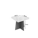 Ver imagem 3 de Conjunto: Mesa de Cozinha Lótus Tampo Madeirado C/ Vidro 105x105cm e 4 Cadeiras 2cad142 Nogueira/