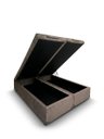 Ver imagem 1 de Base Cama Box Baú Premium Revestida em Linho King:Bege