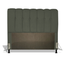Ver imagem 1 de Cabeceira Estofada Florença 195 cm Para Cama Box Quarto King Size Luxo MV Estofados Suede Cinza