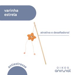Varinha Pesca Estrela com Catnip para Gatos - Oikos Animal - 2