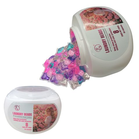 Capsula Sabao Lavar Roupa 5 em 1 Amacia Perfuma Limpeza Profunda Confortavel Pratico Simples Fragran