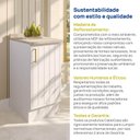 Ver mais imagens de Balcão 1 Porta 40cm com Tampo Marselha CabeCasa MadeiraOriginals Branco