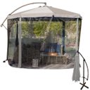 Ver mais imagens de Ombrelone Guarda Sol Mosquiteiro Tenda Praia Piscina Sitio Verao Veraneio Deck Varanda Hotel Pousada