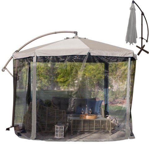 Ombrelone Guarda Sol Mosquiteiro Tenda Praia Piscina Sitio Verao Veraneio Deck Varanda Hotel Pousada