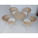 Ver imagem 3 de Cadeiras Jardim Jogo Arlete 1 Mesa e 4 Cadeiras Área Externa e Interna Sacadas Pergolado