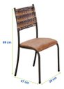 Ver imagem 6 de Conjunto Kit 4 Cadeiras Cozinha Jantar Almofadada Sisal