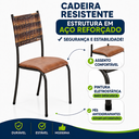 Ver imagem 3 de Conjunto Kit 4 Cadeiras Cozinha Jantar Almofadada Sisal
