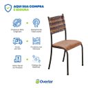 Ver imagem 5 de Conjunto Kit 4 Cadeiras Cozinha Jantar Almofadada Sisal