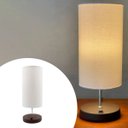 Ver imagem 2 de Abajur Luminaria de Mesa Redondo com Interruptor Ref 84 Decoração Casa Sala Quarto Escritório Moveis