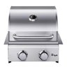 Churrasqueira a Gás de Embutir ou Bancada 2 Queimadores Inox - 2