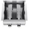 Churrasqueira a Gás de Embutir ou Bancada 2 Queimadores Inox - 6