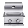 Churrasqueira a Gás de Embutir ou Bancada 2 Queimadores Inox - 3