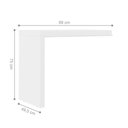 Ver imagem 3 de Conjuntos de Mesas para Escritório Chelmsford Carvalho Branco