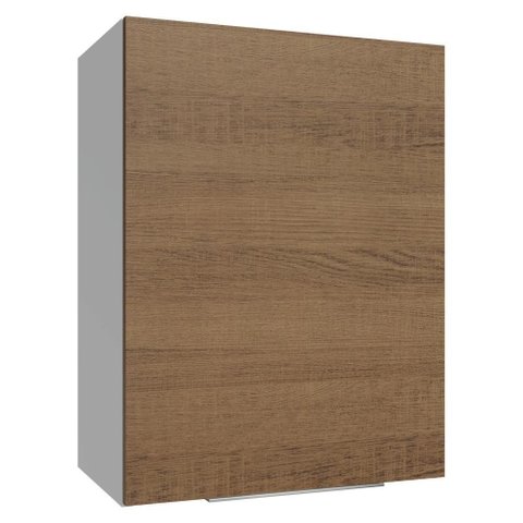 Armário Aéreo 50cm 1 Porta Branco/rustic Stella Madesa