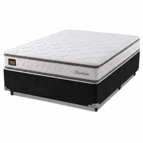Cama Box Casal Molas Ensacadas Bourbon 138x188x58cm Hellen
