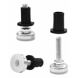 Sapata Niveladora Pé 1/4 20mm C/Bucha para Móveis Kit com 20