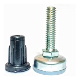Sapata Niveladora Pé 1/4 20mm C/Bucha para Móveis Kit com 20 - 2